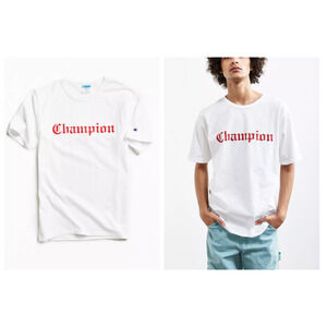 Urban Outfitters Champion Logo Olde English Tee Short Sleeve T Shirt Size M